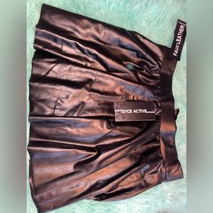 Lady’s leather skirt